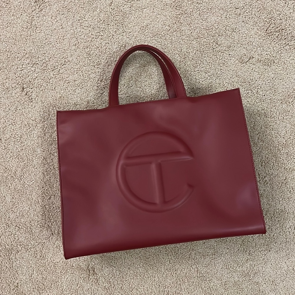 Telfar oxblood medium bag